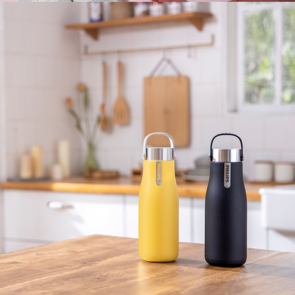 PHILIPS Water GoZero Self-Cleaning Smart Water Bottle Vacuum Stainless Steel Insulated Water Bottle with Handle Double-wall, Auto Cleaning, Keep Drink Hot or Cold, BPA Free