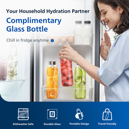 PHILIPS Countertop Reverse Osmosis Water Filter Dispenser, 5 Stages RO Water Filtration System Purifier with Aquaporin Technology Tested by NASA, 3:1 Pure to Drain, NSF/ANSI 372 Certified, Reduce TDS, ADD5930BK
