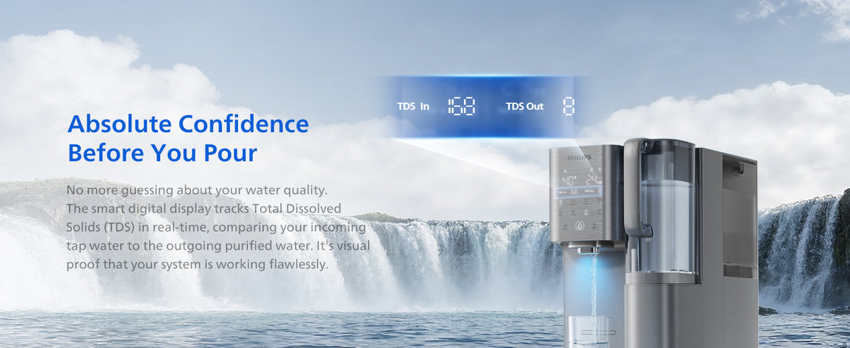 Philips Reverse Osmosis Water Dispenser Countertop, RO Cold and Hot Water, NSF/ANSI 372 Certified, ADD6928DG