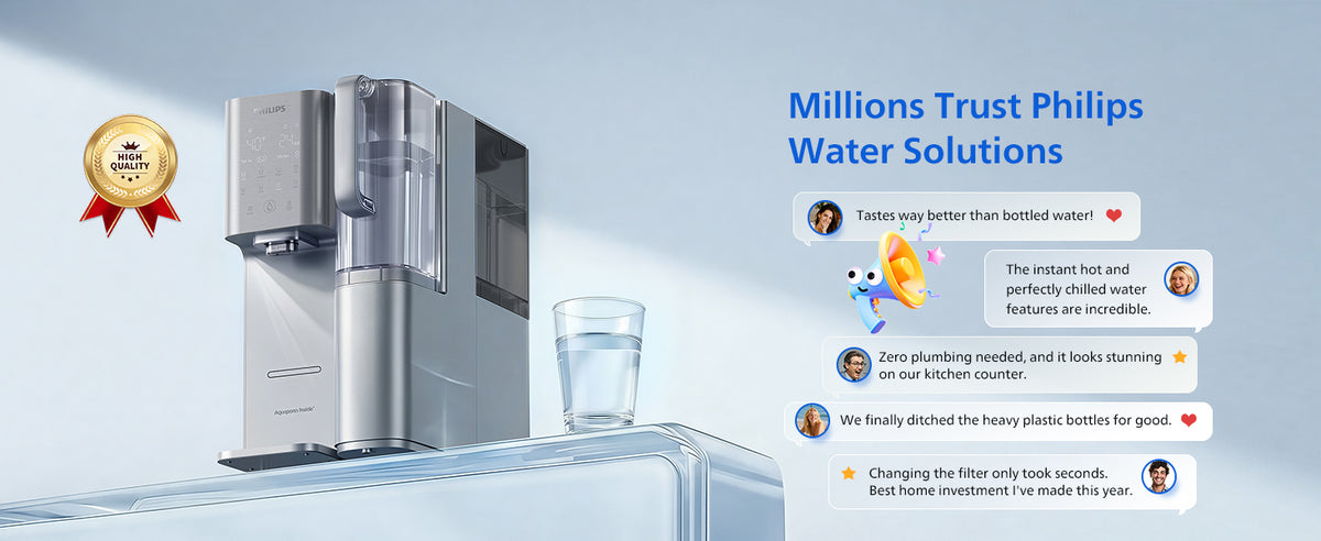 Philips Reverse Osmosis Water Dispenser Countertop, RO Cold and Hot Water, NSF/ANSI 372 Certified, ADD6928DG
