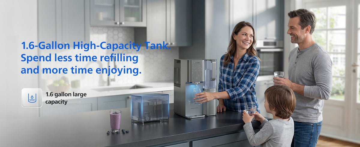 Philips Reverse Osmosis Water Dispenser Countertop, RO Cold and Hot Water, NSF/ANSI 372 Certified, ADD6928DG
