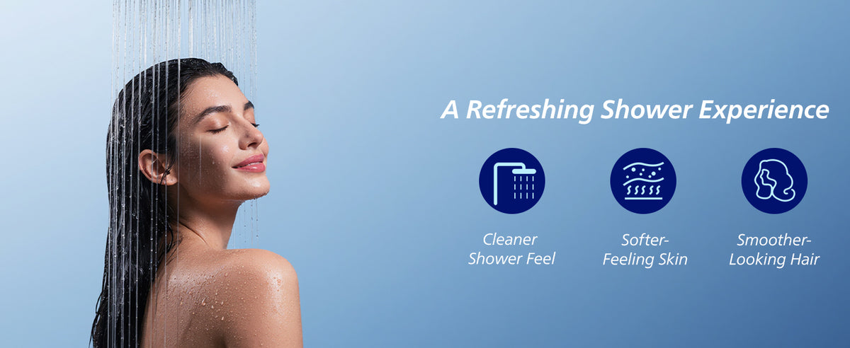 Philips Shower Filter, Visible Window & Clear Filter Cartridge, Black